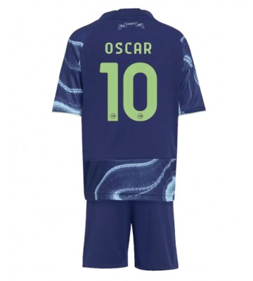Ajax Oscar Gloukh #10 Udebanesæt Børn 2025-26 Kort ærmer (+ korte bukser)